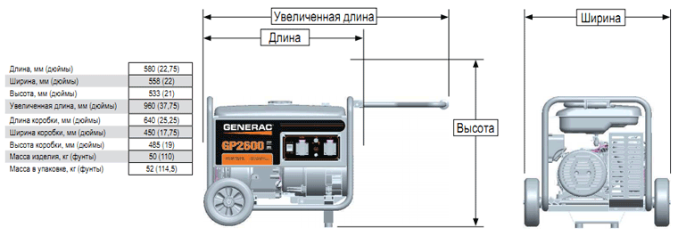  Generac gp2600